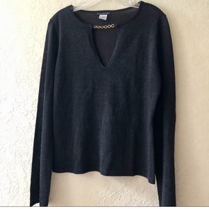 Anthropologie silk metallic shirt♥️FALL SALE